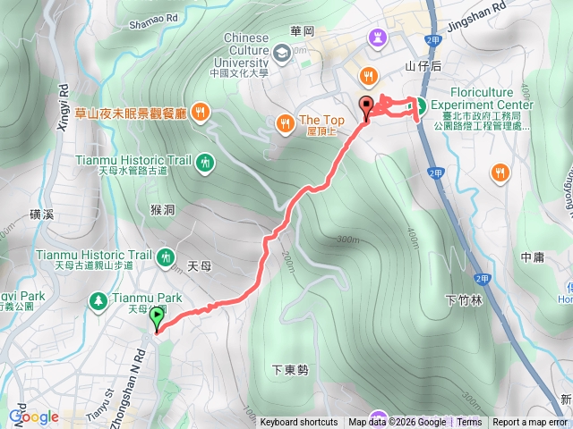 天母圓環-下竹林步道-花卉中心預覽圖