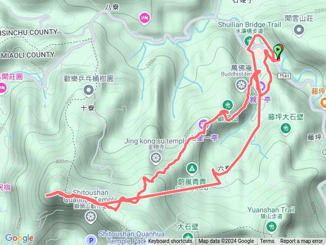 獅頭山六寮山六寮古道