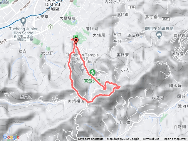 火焰山 觀月 天上山O型