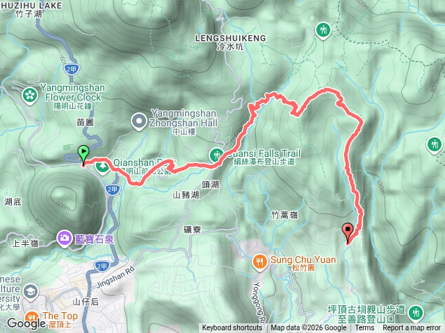 陽明山公車總站.絹絲瀑布.竹篙山.瑪礁古道.內寮預覽圖