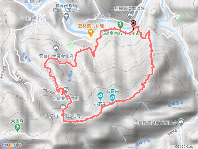 石碇永定坑山-鳥嘴尖-石覇尖-皇帝殿東峰-O型