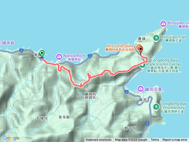 南雅南新宮-黃金8.5稜-南雅山-門牙岩-黃金9稜-鼻頭國小