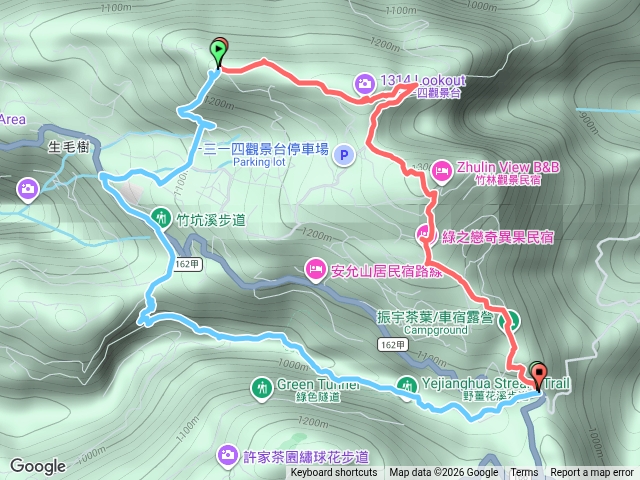 鼠眉毛(海鼠山、月眉山、生毛樹山)＋進學古道、野薑花溪步道O走預覽圖