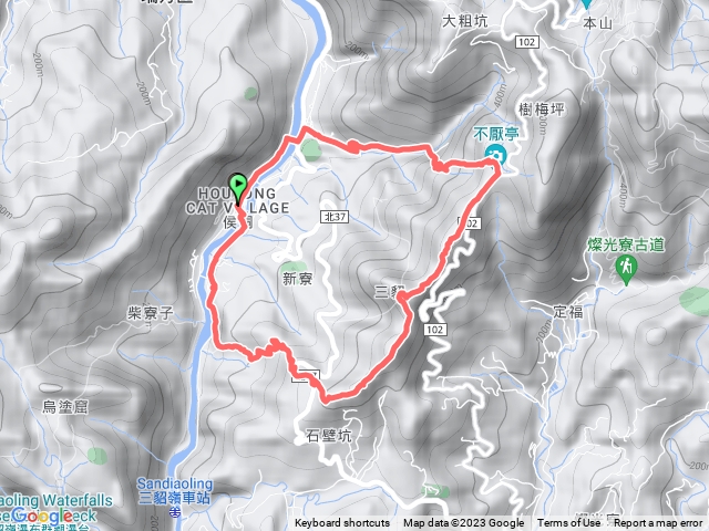 20230405 猴硐 不厭瀑布 不厭亭 三貂崙 探幽亭 三貂嶺山 三貂大崙 復興坑礦區 環狀