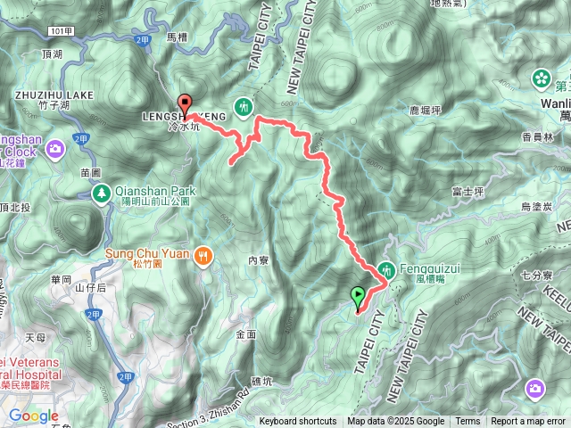 風櫃嘴經竹篙山到冷水坑