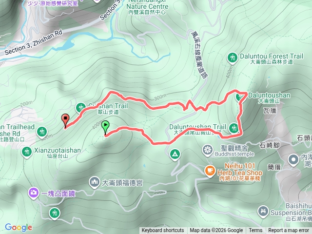 大崙頭尾加翠山步道