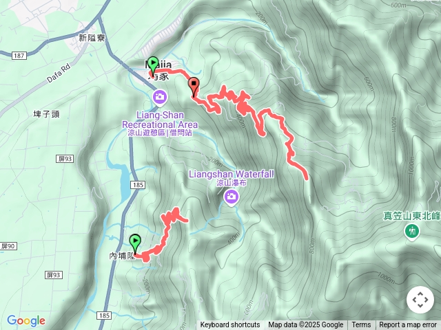 真笠山西峰+西北峰
