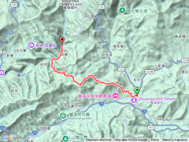 20260507雙溪-大竹林山-新路尾山-新路尾古道-雙溪口-新路尾溪畔古道-阿嬤的家-幼坑古道-三貂嶺