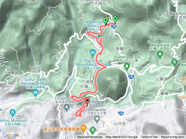 紫明溪，半嶺步道