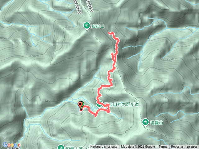巴福縱走（前半）、達觀山沿路漫步預覽圖
