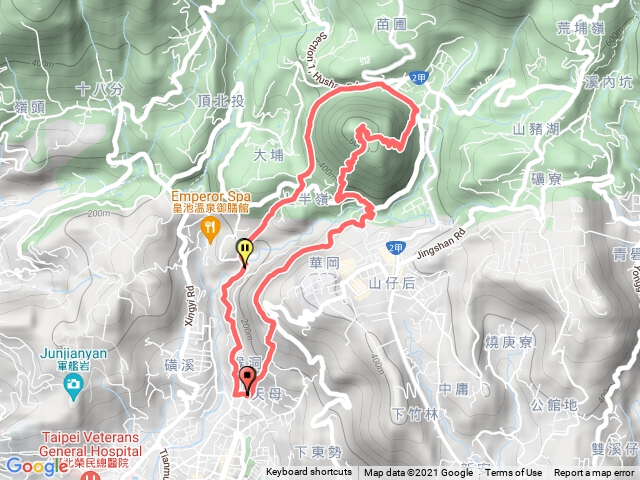 20210928天母古道+紗帽山+橫嶺古道+半嶺水圳步道 O型