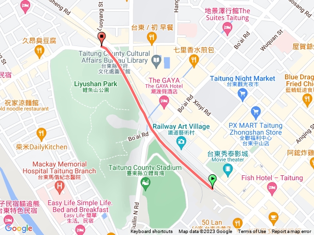 台東舊鐵道路廊