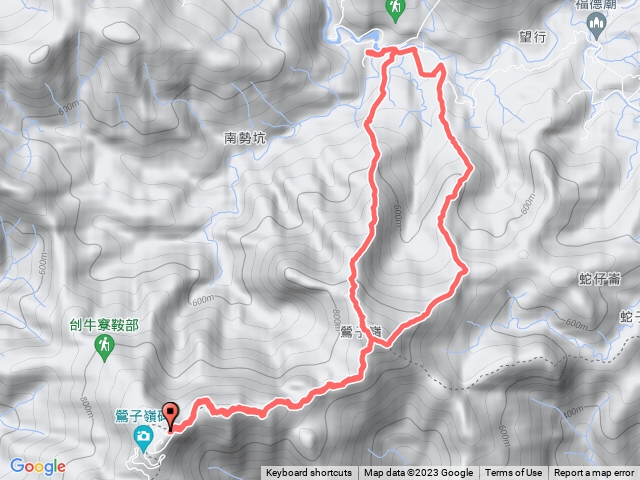 鶯子頂營區-鶯子頂山-鶯子嶺山-彎潭崙-彎潭-打鐵寮山