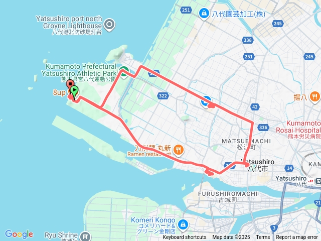 2025.08.13日本熊本県八代市循環巴士軌跡