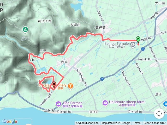 2025-06-15 北后寺-鼻仔頭-隘勇古道-羌仔連埤-水圳步道-大樹公-太陽埤-太陽埤山