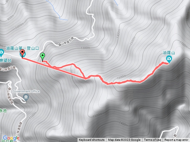 油羅山登山步道