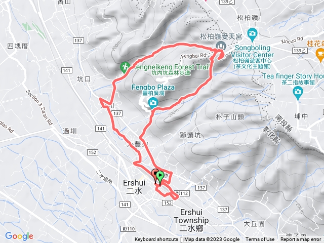 廟前步道上 坑內坑森林步道下