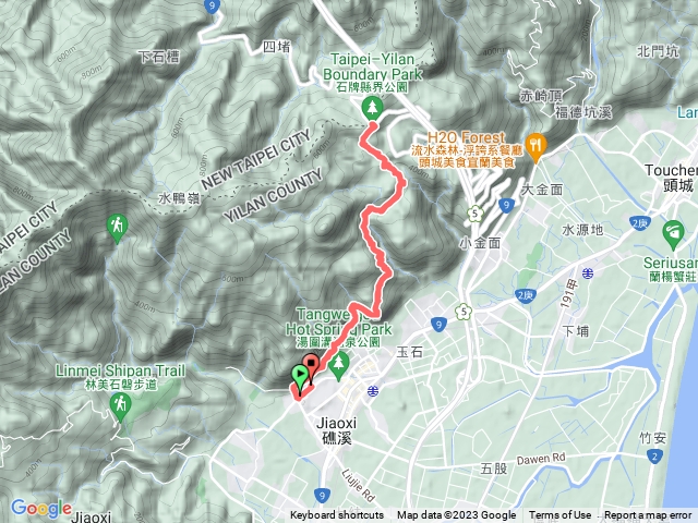 跑馬古道 礁溪到北宜公路縣界公園