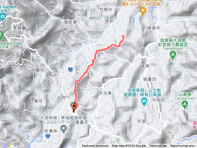 苗栗大湖_樟之細路(RSA-54)老官道北段_石門客棧來回路線