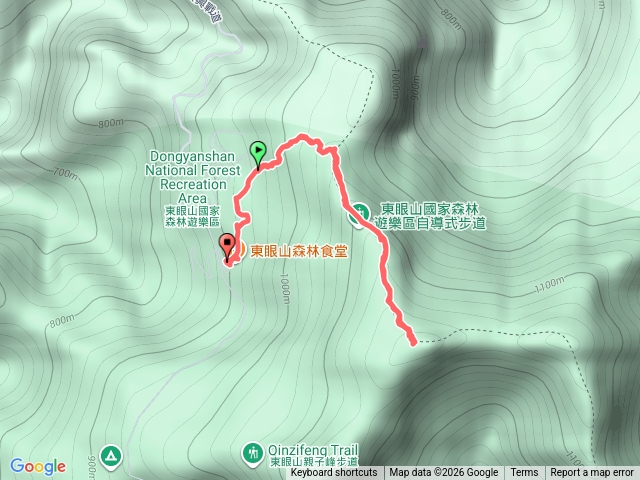 東眼山自導式步道三角點