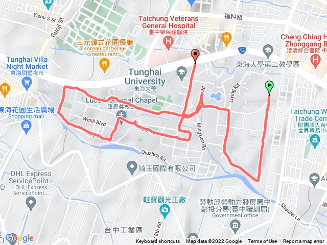 東海午晚走走路線