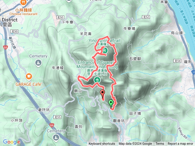 觀音山小北插-崩山（開山嶺）小鷹尖外環O預覽圖