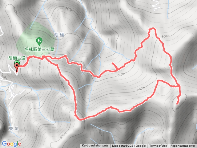 乾元宮、東坑山、建牌崙、梳妝頂山、梳妝樓山、湖桶遺址 O型縱走