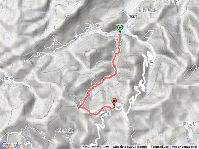 中坑闊瀨支線，土地公下山