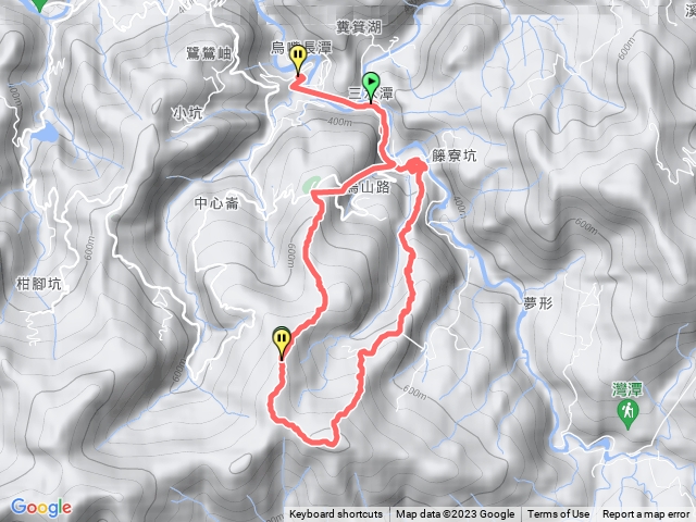 七股古道.烏山路古道(橫坪尾古道).灣潭竹子山.頂河崙(不取).中心崙山U形