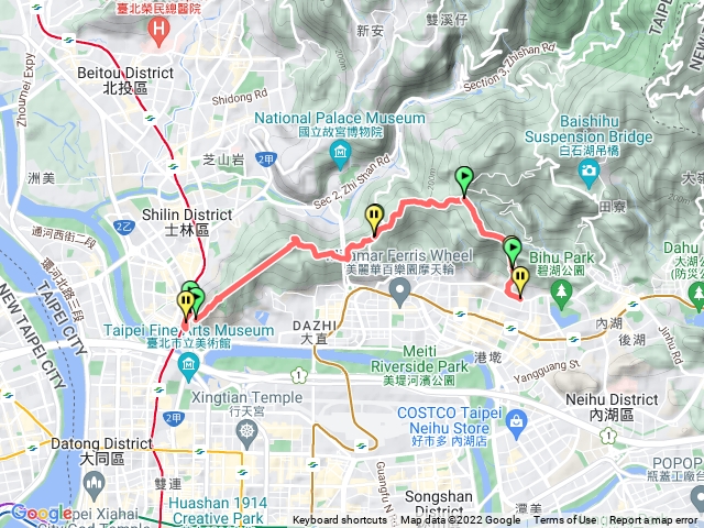 劍潭至內湖環山路二段68巷