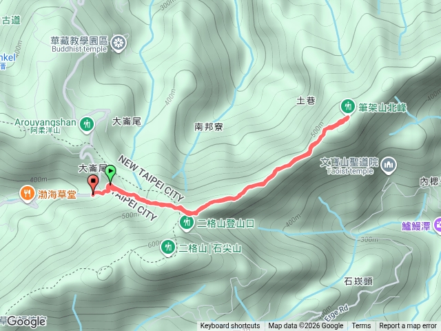 草湳到筆架山來回