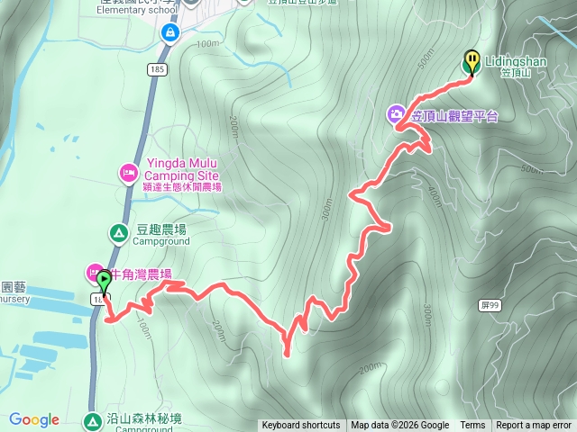 笠頂山（一號登山口開車到觀景台後步行到三角點）預覽圖