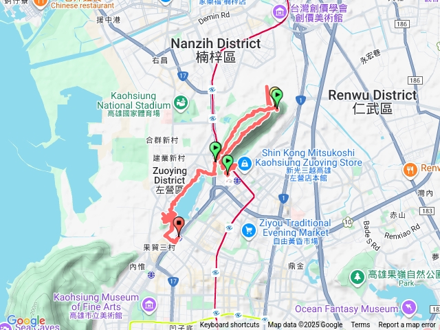 高雄半屏山蓮池潭環潭龜山見城之道預覽圖