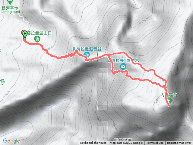 北得拉曼內鳥嘴山連走