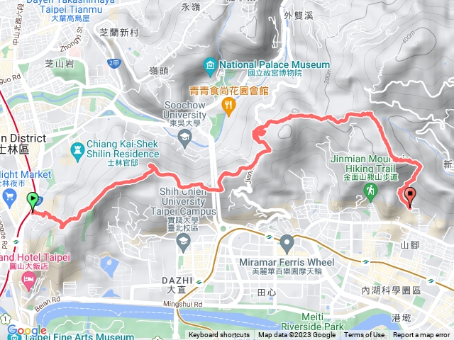 劍潭山加文間山加剪刀石山