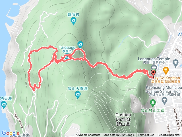 北柴山、石厝、蛇岩、頂天立地石、新樂園果園