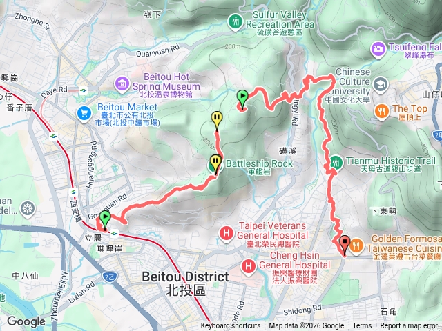 20261010捷運唭哩岸站-東華山-奇岩山西峰-奇岩山-唭哩岸山西南峰-唭哩岸山-軍艦岩-260峰-懷恩亭-磺溪山-磺溪山東北峰-行義路-磺溪山東峰-市433-東和公園-天和公園預覽圖