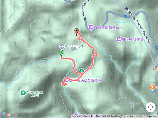 跑馬古道迴音谷瀑布