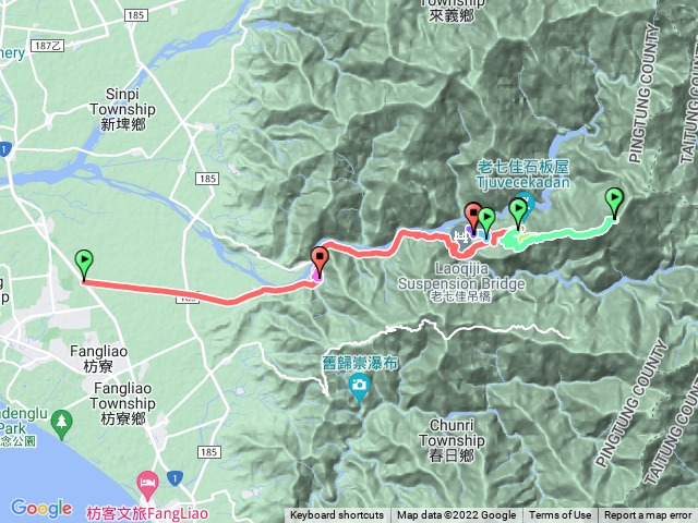 【屏東春日】1110424-石可見山西南峰、石可見山、著地螺留山、著地螺留山西北峰、力里溪伏流水公園登圓山