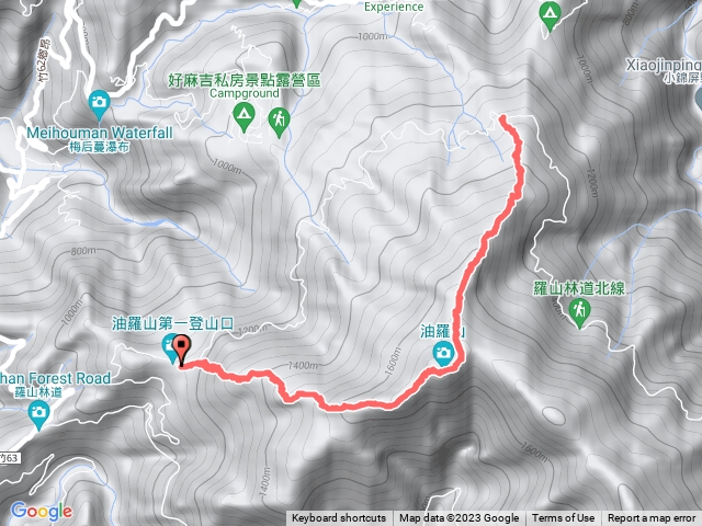 2023.07.15油羅山1進至3登山口來回