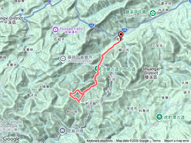 淡蘭中坑古道土地公廟稜線上枋山坑山行。預覽圖
