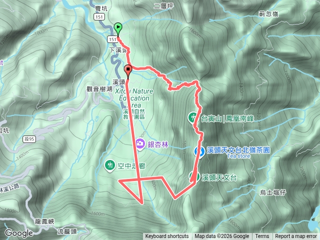 溪頭香蕉園到天文台預覽圖