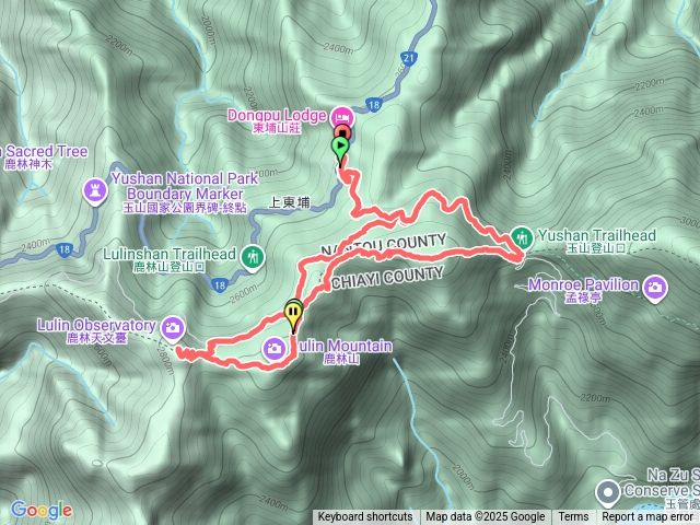 鹿林山+麟趾山8字型