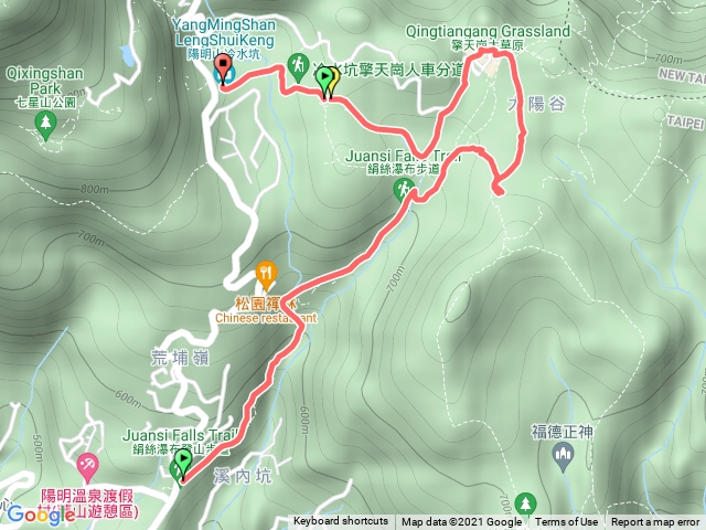 絹絲瀑布擎天崗