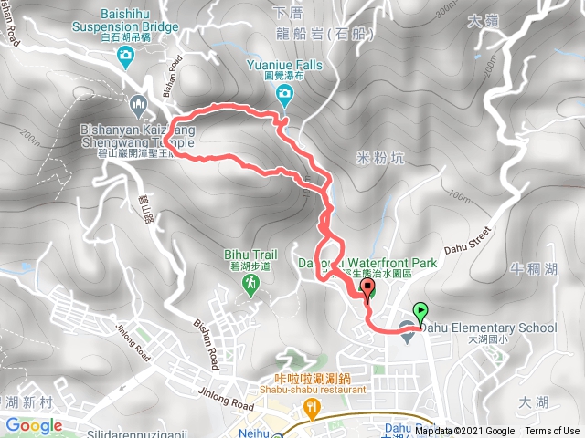 鯉魚山步道上圓覺寺步道下