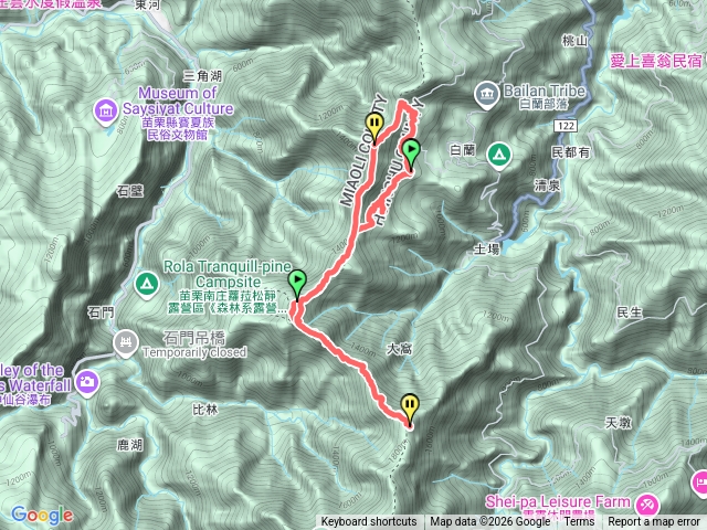 五峰天際線大比鳥縱走預覽圖