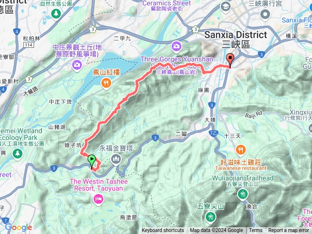 20241214三峽（台北天際線第9段）永福龍山寺-壽山-五十分山-鳶山-鳶山東峰-鳶尾山-八安大橋
