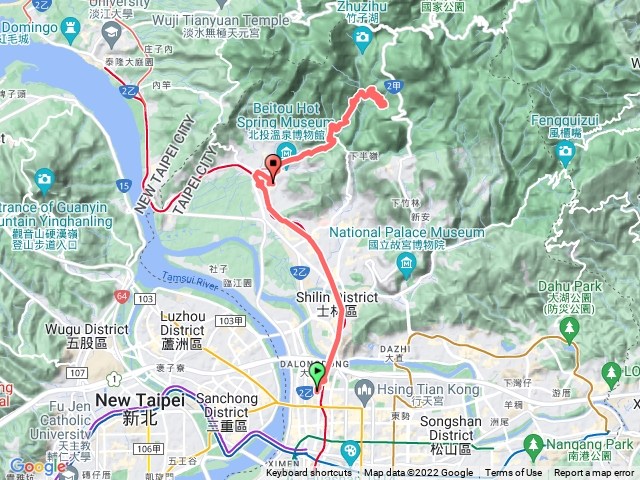小隱潭大屯瀑布