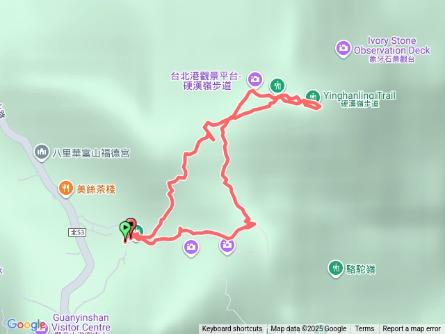 觀音山(楓櫃斗湖步道-土路上階梯下)
