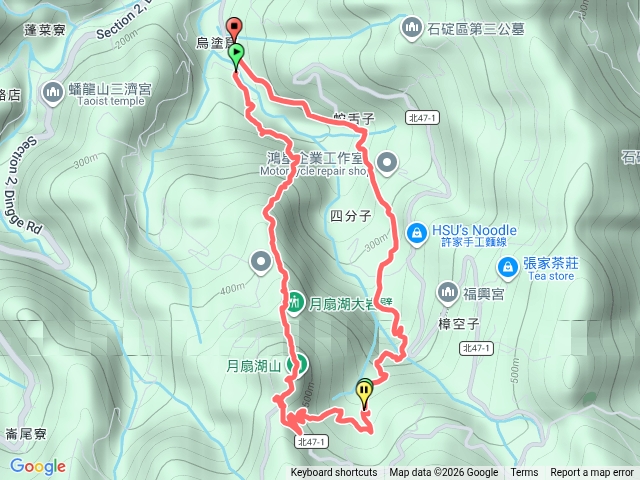 月扇湖山（2M走山）